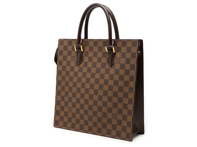 Louis Vuitton Brown Damier Ebene Venice Sac Plat Marrone - vista 2