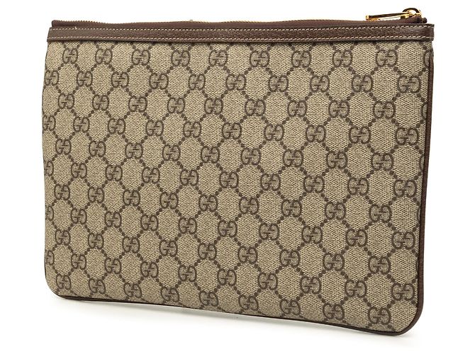 Clutch Gucci Beige GG Supreme Web Ophidia - vista 2