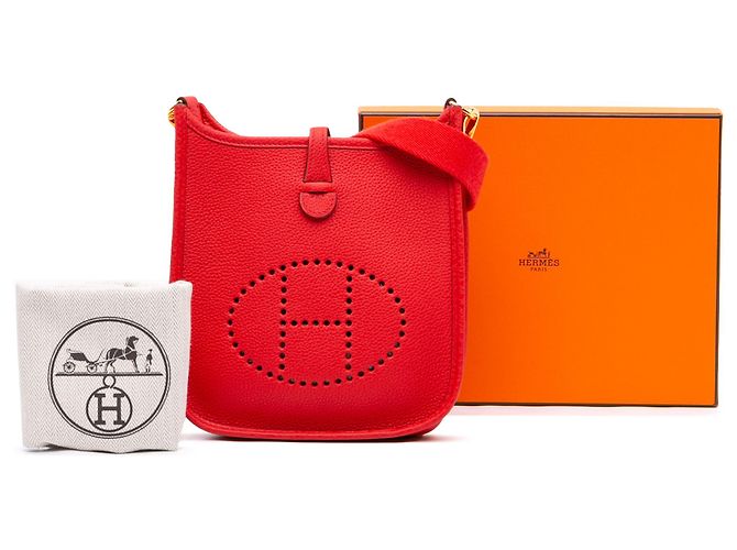 Hermès Red Clemence Evelyne I 16 Amazone Rosso - vista 7