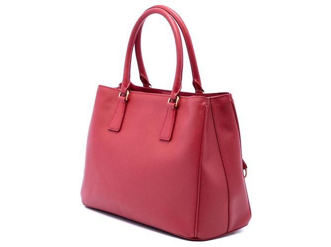 Borsa Prada Red Medium Saffiano Lux Galleria Satchel Rosso - vista 2