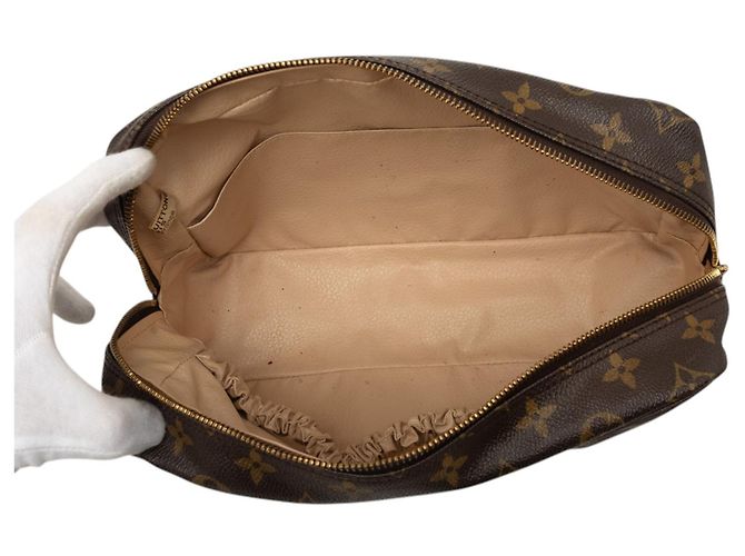 Louis Vuitton Brown Monogram Trousse Toilette 28 Marrone - vista 4