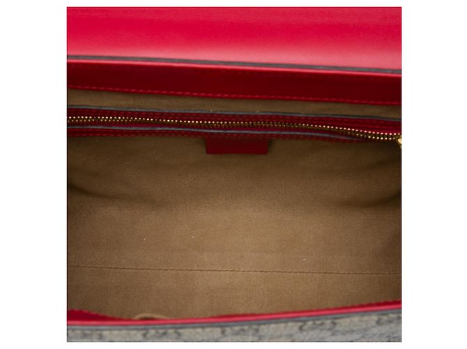 Padlock Borsa Satchel Gucci Beige Small GG Supreme con Lucchetto - vista 4