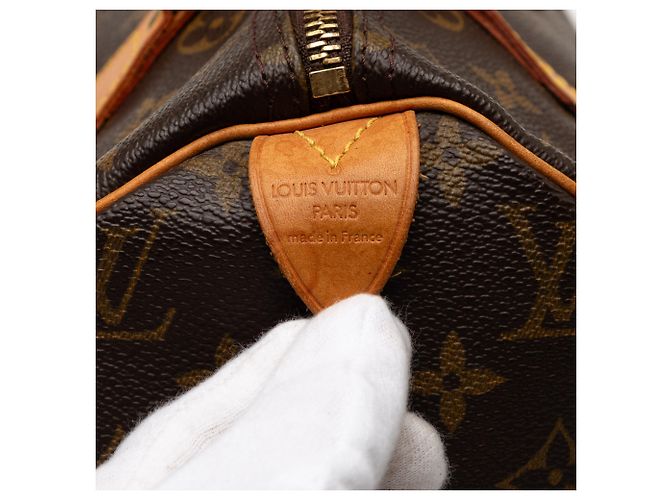 Louis Vuitton Brown Monogram Speedy 30 Marrone - vista 5