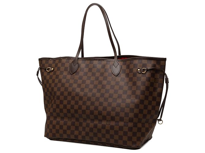 Louis Vuitton Brown Damier Ebene Neverfull GM Marrone - vista 2