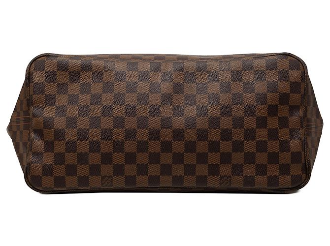 Louis Vuitton Brown Damier Ebene Neverfull GM Marrone - vista 3
