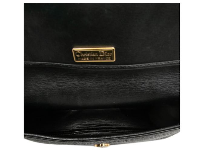 Borsa crossbody Dior in pelle nera Nero - vista 4