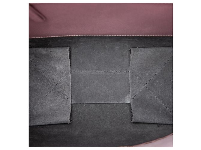 Céline Celine Small Vertical Cabas Tote Bicolor aus körnigem Kalbsleder Rosa Pink - Ansicht 4