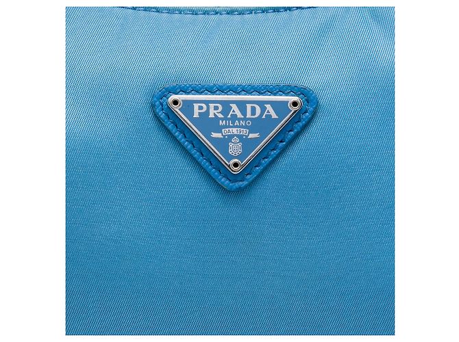 Borsa a tracolla Prada Blue Mini Tessuto Re Edition 2000 - vista 5
