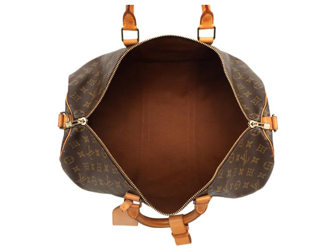 Louis Vuitton Brown Monogram Keepall Bandouliere 50 Marrone - vista 4