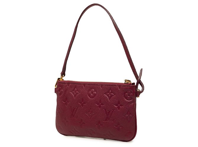Louis Vuitton Red Monogram Empreinte Citadine Pochette Rosso Bordò - vista 2