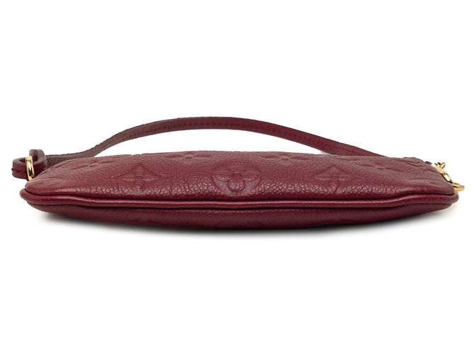 Louis Vuitton Red Monogram Empreinte Citadine Pochette Rosso Bordò - vista 3