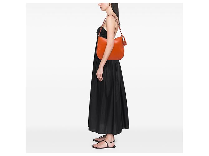 Bolso de hombro Prada Orange Saffiano Lux Naranja - vista 6