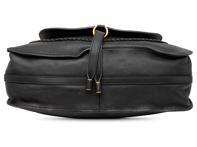 Chloé Marcie Satchel aus Leder in Schwarz, Medium - Ansicht 3