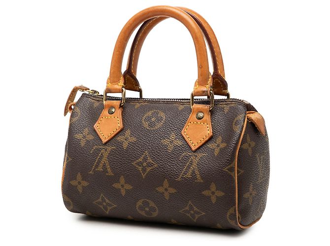 Louis Vuitton Brown Monogram Nano Speedy Bandouliere Marrone - vista 2