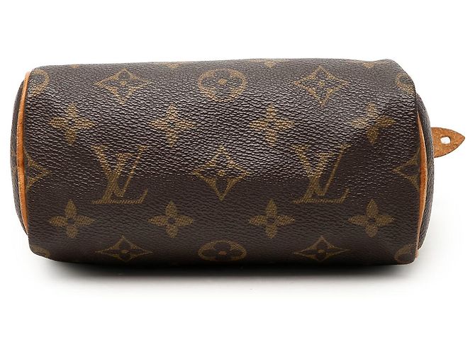 Louis Vuitton Brown Monogram Nano Speedy Bandouliere Marrone - vista 3