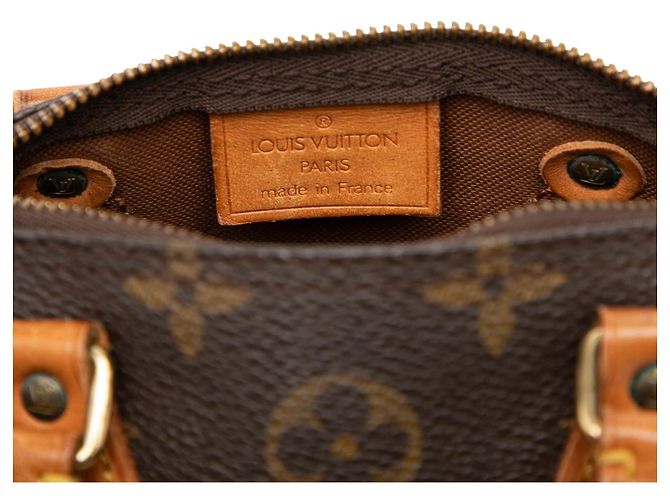 Louis Vuitton Brown Monogram Nano Speedy Bandouliere Marrone - vista 5