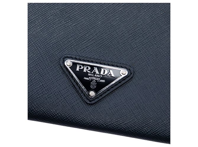 Clutch Prada Blue Saffiano Monkey Robot Blu navy - vista 5
