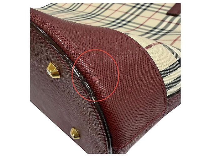 Burberry Beige House Check Canvas Tote - view 12