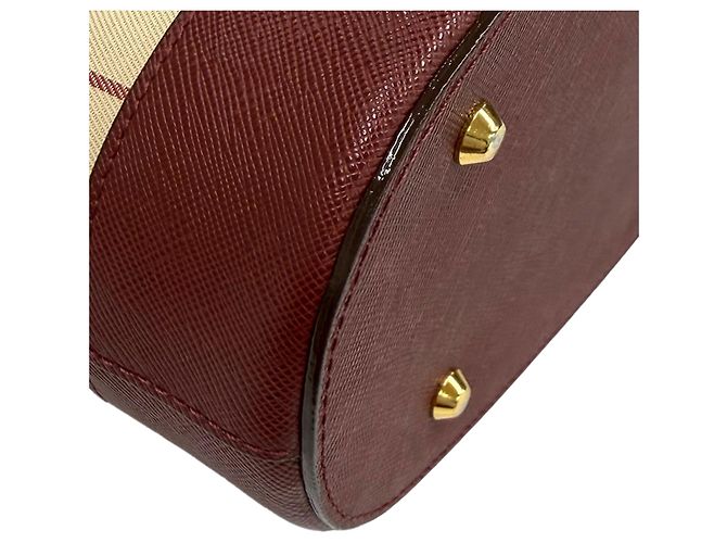 Burberry Beige House Check Canvas Tote - view 9
