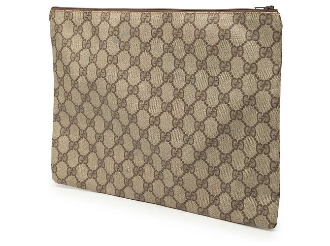 Gucci Beige GG Supreme Clutch - Ansicht 2