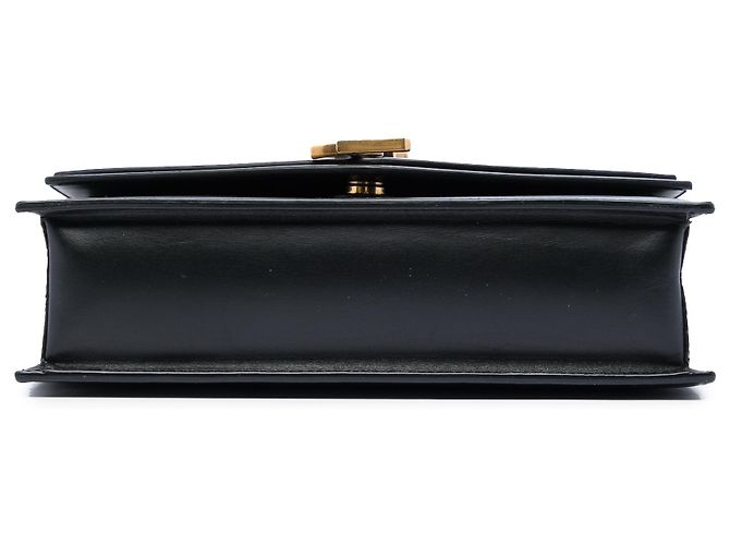 Saint Laurent Sulpice Crossbody in pelle monogramma nera Medium Nero - vista 3