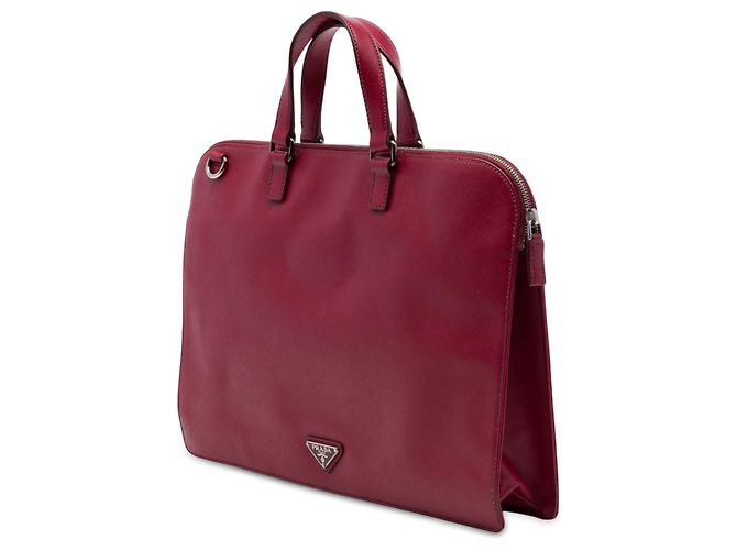 Borsa Business Prada Red Saffiano Rosso - vista 2