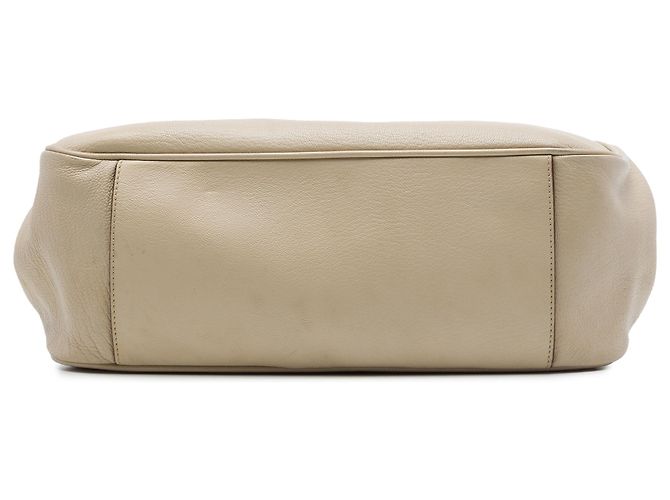 Prada Beige Goatskin Madras Cerniera Frame Handtasche - Ansicht 3
