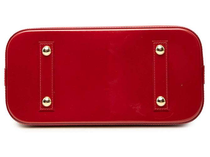 Louis Vuitton Red Monogram Vernis Alma PM Rosso - vista 3