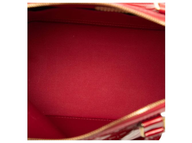 Louis Vuitton Red Monogram Vernis Alma PM Rosso - vista 4