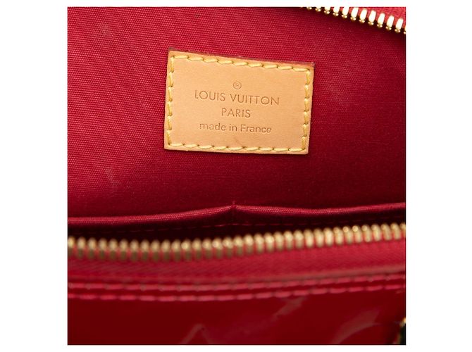 Louis Vuitton Red Monogram Vernis Alma PM Rosso - vista 5