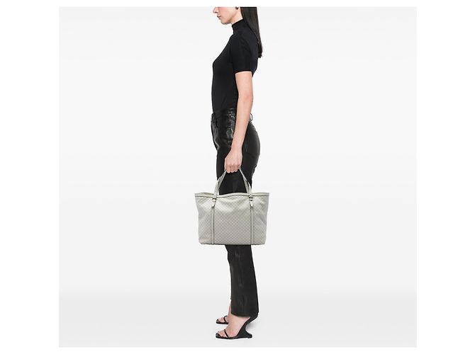 Borsa Tote Gucci Nice Microguccissima Marrone Beige - vista 5
