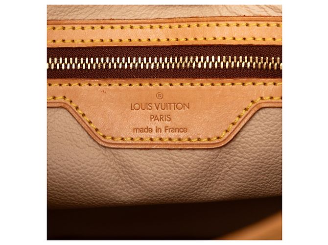 Louis Vuitton Brown Monogram Petit Bucket Marrone - vista 5