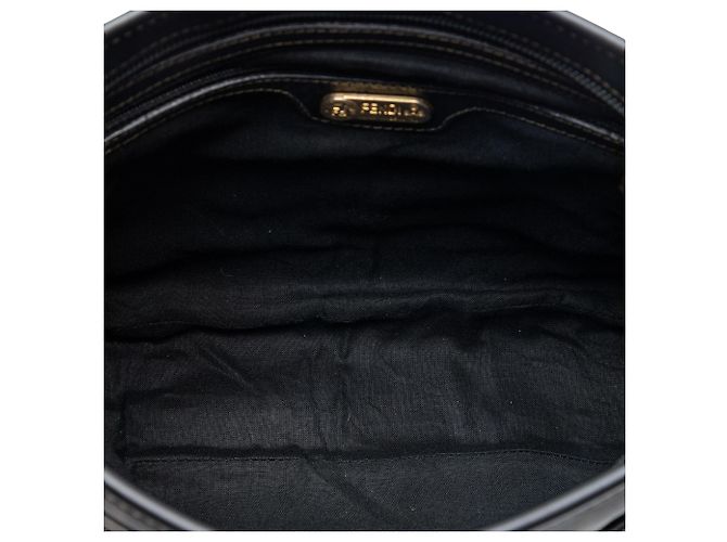 Borsa a tracolla Fendi Brown Zucca Coated Canvas Marrone - vista 4