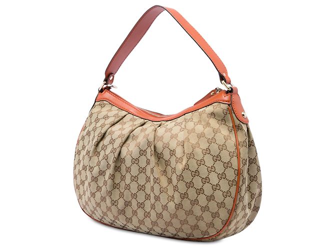 Borsa a tracolla Gucci Sukey in tela GG beige - vista 2