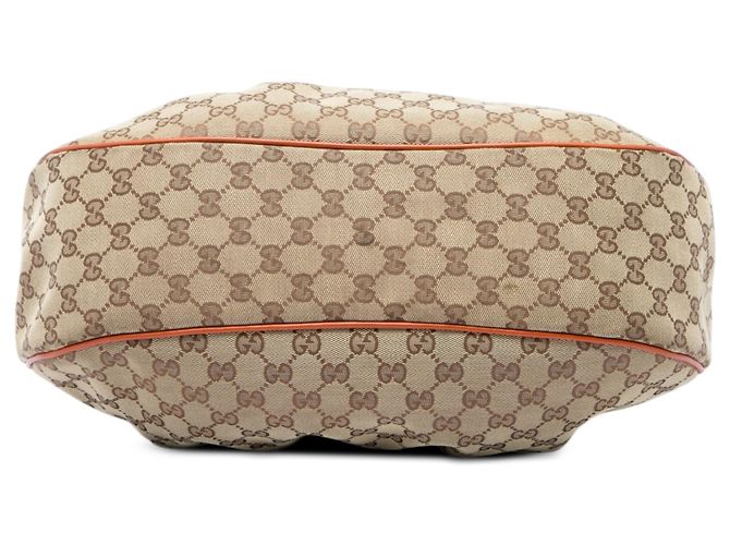Borsa a tracolla Gucci Sukey in tela GG beige - vista 3