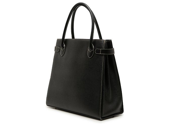 Borsa a mano Burberry in pelle nera Nero - vista 2