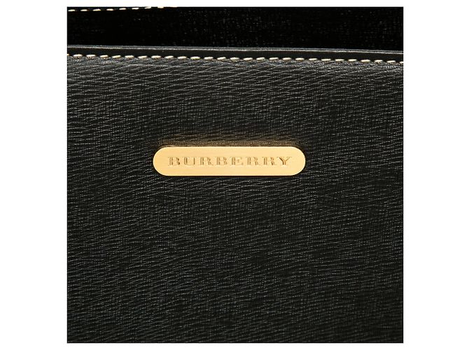 Borsa a mano Burberry in pelle nera Nero - vista 5