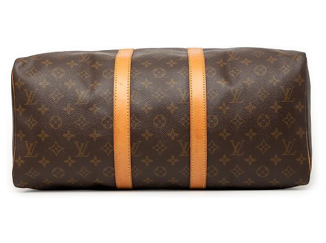 Louis Vuitton Brown Monogram Keepall 45 Marrone - vista 3
