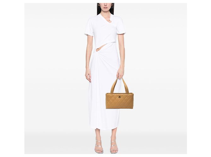 Chanel Beige CC Steppenechtleder Caviar Tote - Ansicht 6