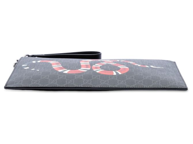 Clutch Gucci Black GG Supreme Kingsnake Nero - vista 3