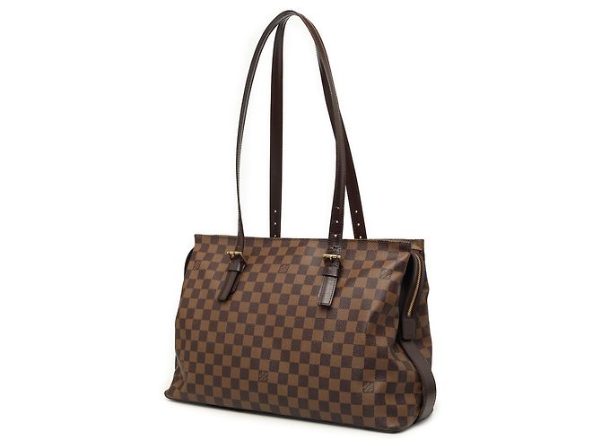 Louis Vuitton Brown Damier Ebene Chelsea Marrone - vista 2