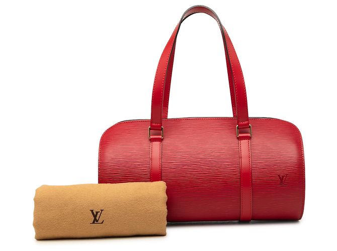 Louis Vuitton Red Epi Soufflot Rosso - vista 7