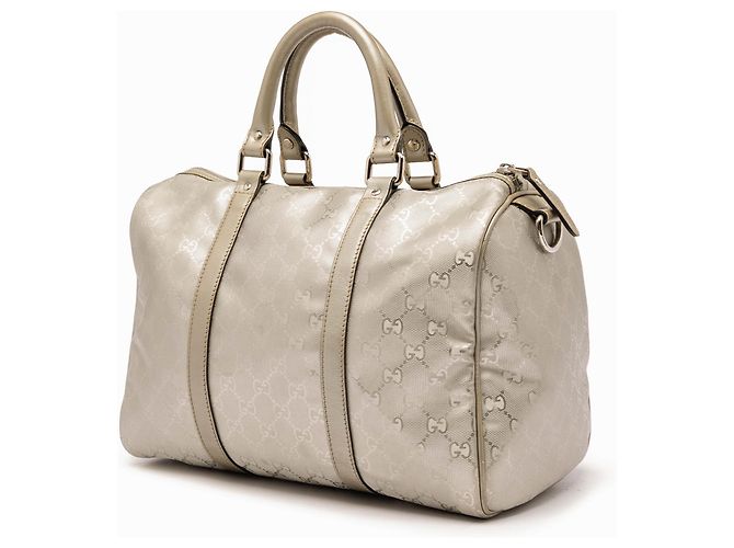 Borsa Gucci Joy Boston Medium Stampa GG Oro D'oro - vista 2