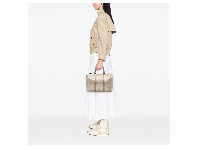 Borsa Gucci Joy Boston Medium Stampa GG Oro D'oro - vista 5