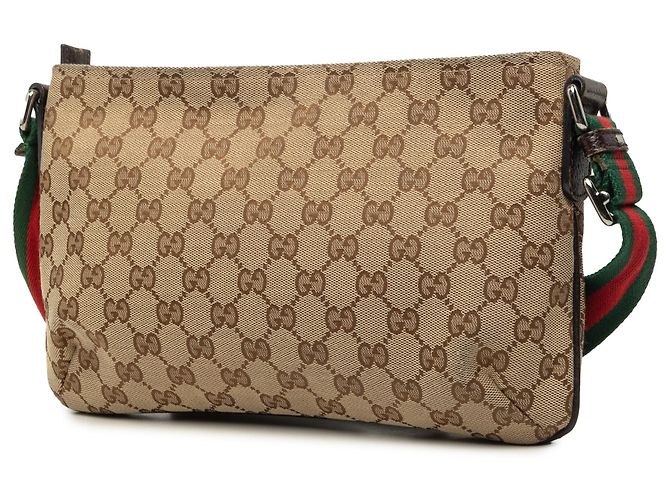Bandolera Gucci Beige GG Canvas Web - vista 2