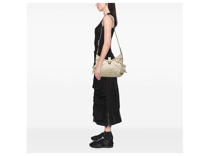 Louis Vuitton Brown Monogram Mahina XS Marrone Beige - vista 6
