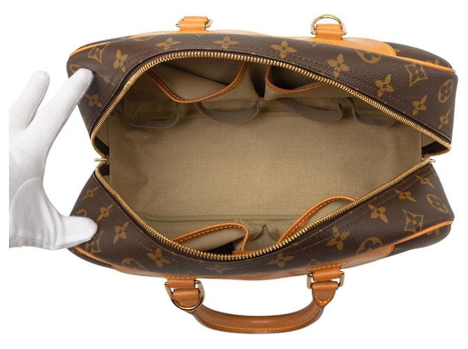 Louis Vuitton Brown Monogram Deauville Marrone - vista 4