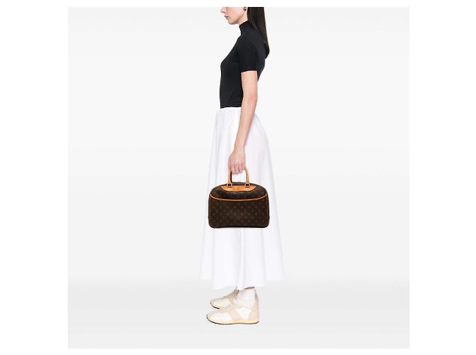 Louis Vuitton Brown Monogram Deauville Marrone - vista 6