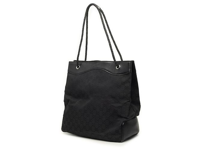 Borsa Tote Gucci Gifford in canvas GG nero - vista 2