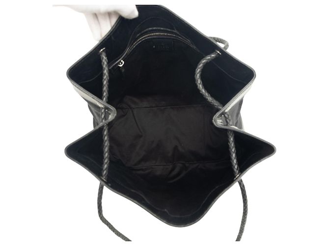 Borsa Tote Gucci Gifford in canvas GG nero - vista 4